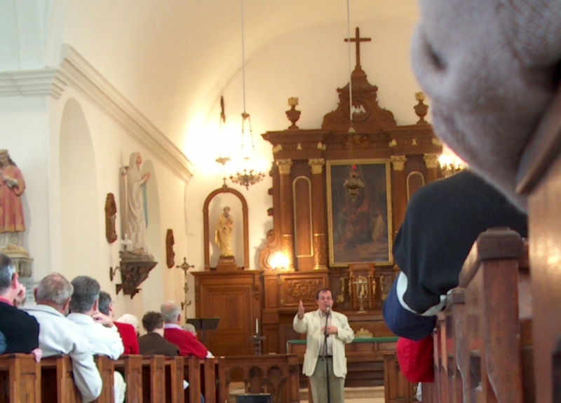 Conférence sur le protestantisme dans le pays de Caux à l'église de Gruchet Saint-Siméon par le pasteur Vatinel