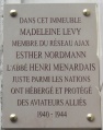 Plaque Lévy - Nordmann - Ménardais, 390 rue Saint-Honoré, Paris 1.jpg